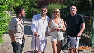 PornWorld Cherry Kiss - Team Building Beauty Tempts Her Colleagues Into An Outdoor DP Orgy GP3533 4K.mp4