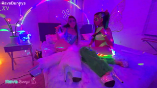 Rave Beauties Sasha Tatcha And Tiny Rhea Heat Up The Afterparty.mp4
