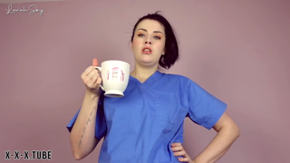 Dr Larah Treats Your Sore Throat With Spit and Cock.mp4