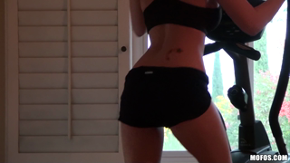 Working Out My Hard Cock - Britney Beth.mp4