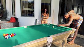 Official Egypt - Petite Hottie Takes A Massive Dick On The Pool Table.mp4